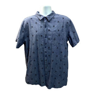 Star Wars Button Up Shirt size XL Blue with Lightsabers